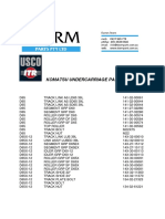 Komatsu undercarriage parts guide