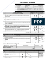 Draft Performance Appraisal