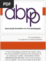 Psicopedagogia – Do Surgimento à Contemporaneidade Salvador Março 2019