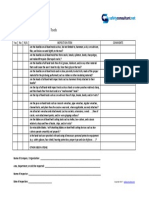 Safety Inspection Checklist Hand Tools