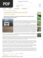 Custo Logístico No Brasil Cresceu Em 2015-29-04 - Leitura Complementar