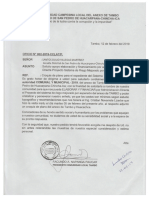 Oficio N°02-2019 - Elaborar y Financiar Administracion Directa El Proyecto Del Sistema de Riesgo Mejorado Por Aspersion Del Anexo de Tambo
