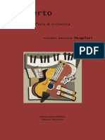 Pergolesi, Concerto FL & Pno Pergolesi - Score and Parts