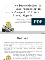 Predictive Deconvolution in Seismic Data Processing in Atala Prospect of Rivers State, Nigeria