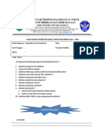 Ujian Tengah Semester Ganjil Tahun Pelajaran 2019 - 2020: Selamat Dan Sukses