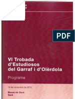 trobada d'estudiosos de garraf i olèrdola 2010