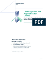 Licensing Guide and Application For Licence