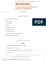 Receita de Bolo de Chocolate Com Recheio de Doce de Abóbora, Enviada Por TudoGostoso - TudoGostoso