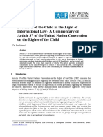 Detention of The Child in The Light of International Law-A Commentary On Article 37 of The United Nation Convention On The Rights of The Child