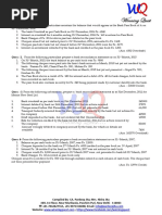 Bank Reconciliation Statement Assignment