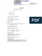 2015 Mathematics Solution Paper