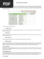 Basic Excel Functions