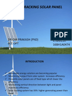 Sun Tracking Solar Panel: K.Naresh 16BH1A0474 DR - Om Prakash (PHD) Ece DPT