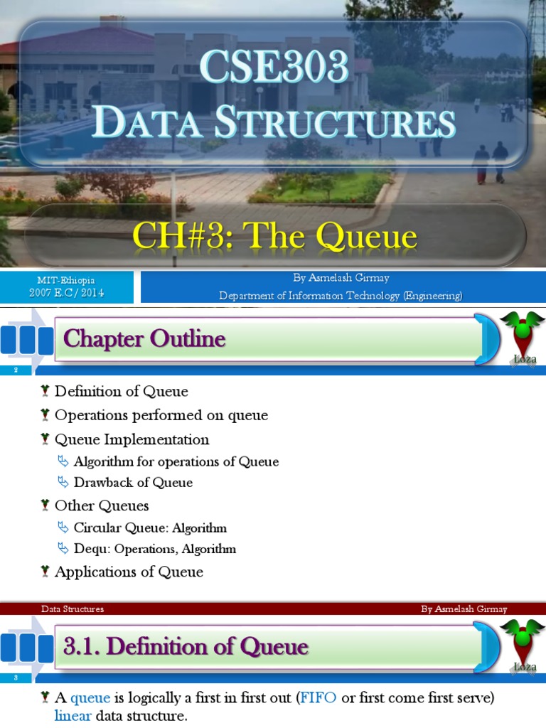 The Queue | PDF | Queue (Abstract Data Type) | Array Data Structure