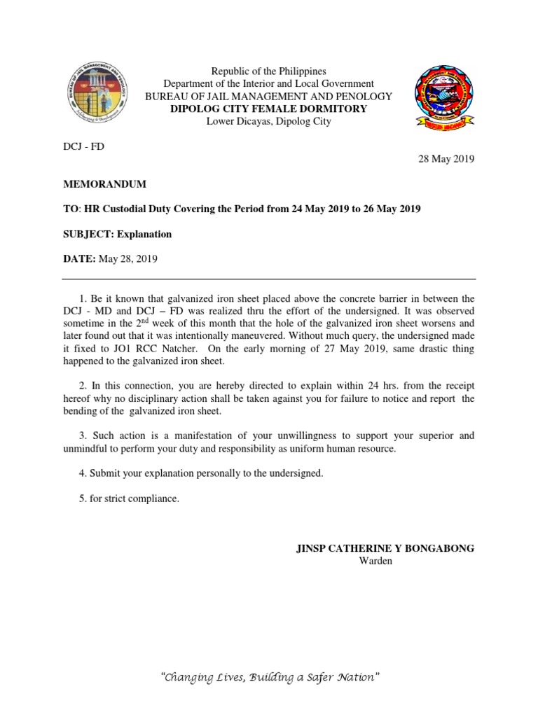 Dipolog City Female Dormitory "Changing Lives, Building A Safer Nation