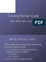 Training Morse Code