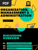 Organization, Management & Administration: by Group 1