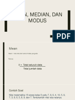 Mean Median Modus