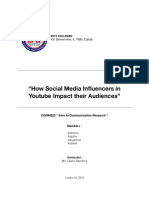 How YouTube Influencers Impact Their Audiences