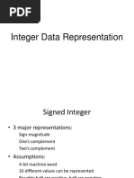 Integer Data Representation