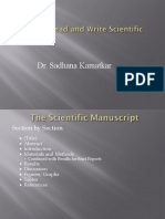 Dr. Sadhana Kamatkar's Guide to Writing Scientific Manuscript Sections