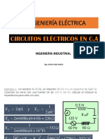 Circuitos eléctricos en CA: Cálculo de impedancia y ángulo de fase