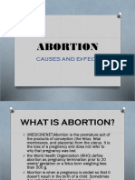Abortion: Causes and Effect