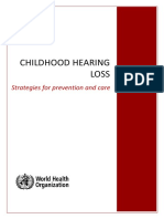Childhood Hearing Loss: Strategies For Prevention and Care