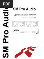 SM Pro Audio: Operating Manual - SM PR4