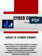 Cyber Crime: A Presentation by .