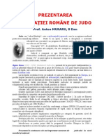 Prezentarea Federaţiei Române de Judo