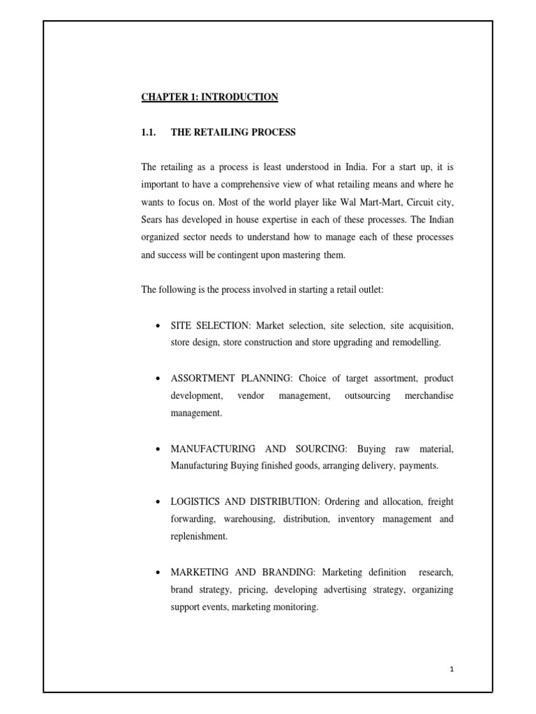 Understanding the Retail Process A Comprehensive Overview of Site