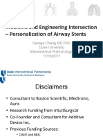 Medicine and Engineering Intersection - Personalization of Airway Stents