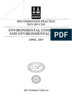 DNV RP C 205 (2007) Environmental Conditions and Environmental Loads