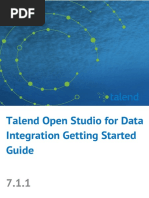 TalendOpenStudio DI GettingStarted EN 7.1.1 PDF