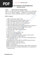 195 - EE8402, EE6402 Transmission and Distribution - Question Bank 2