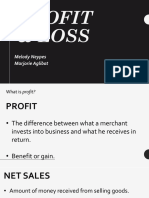 Profit & Loss BM