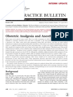 Acog 2019-Obstetric Analgesia and Anesthesia