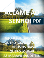 Aclame Ao Senhor (Diante Do Trono)