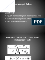 Uji t Dua Sampel Bebas Obat Anti Obesitas