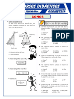 Ejercicios de Conos para Quinto de Secundaria