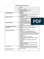 Year 4 CEFR Lesson Plan