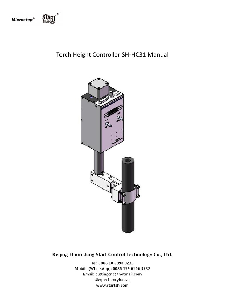 Torch Height Controller SH-HC31 Manual: Beijing Flourishing Start ...