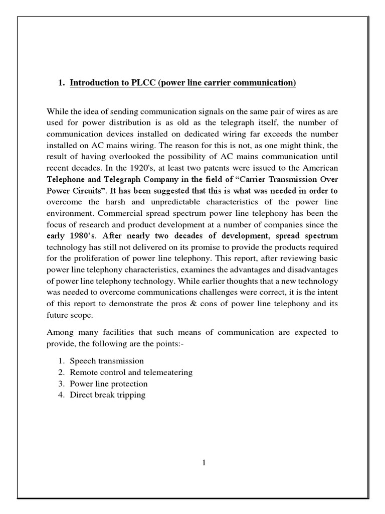 Power Line Carrier Communication Overview | PDF | Optical Fiber ...