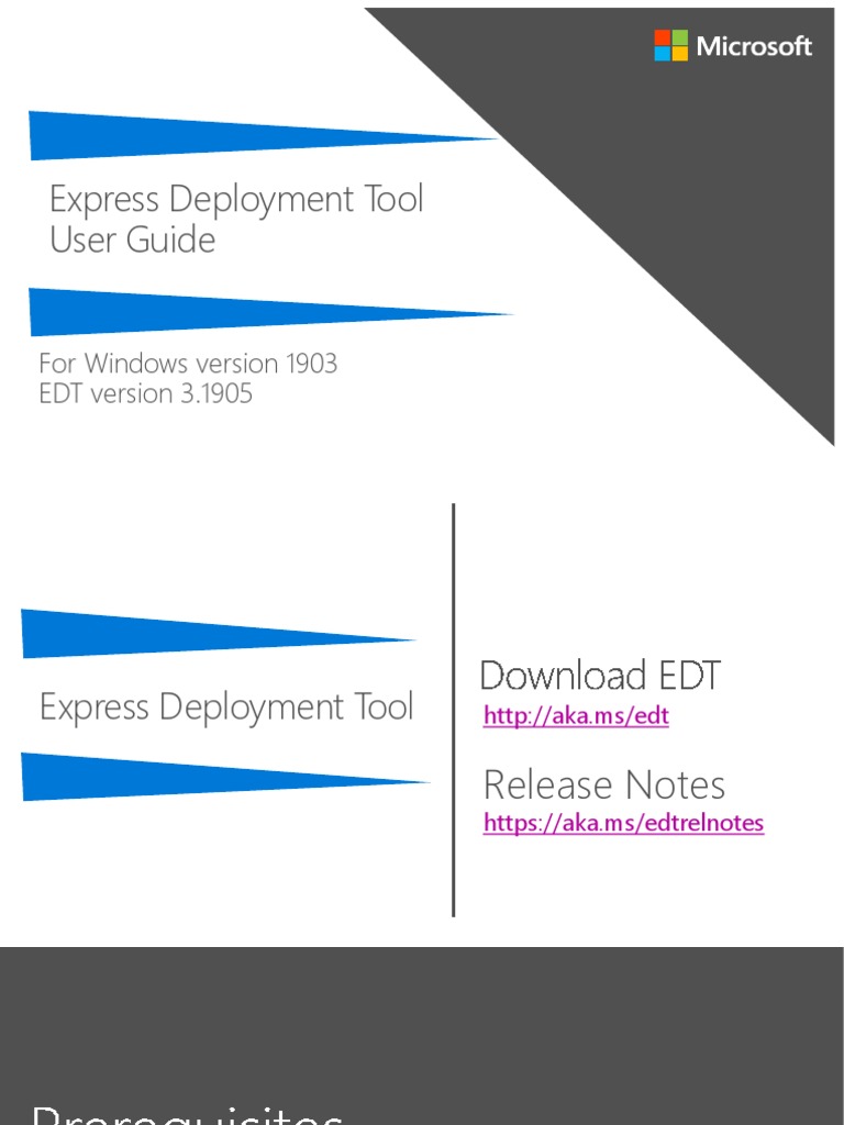 Express Deployment Tool For Windows 10 1903