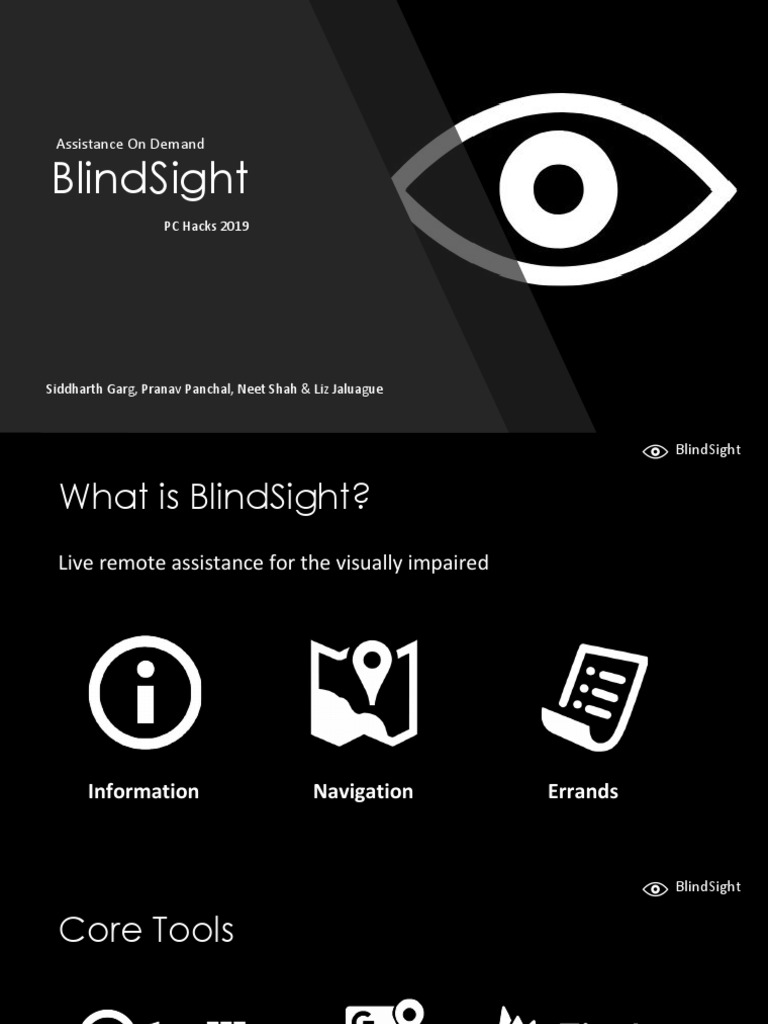 BlindSight: Live Help for the Visually Impaired | PDF