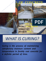 Curing of Concrete: N EDG.: Emester:-Branch