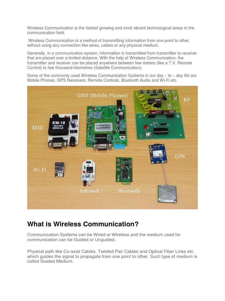 Understanding Wireless Communication Systems | PDF | Transmission ...