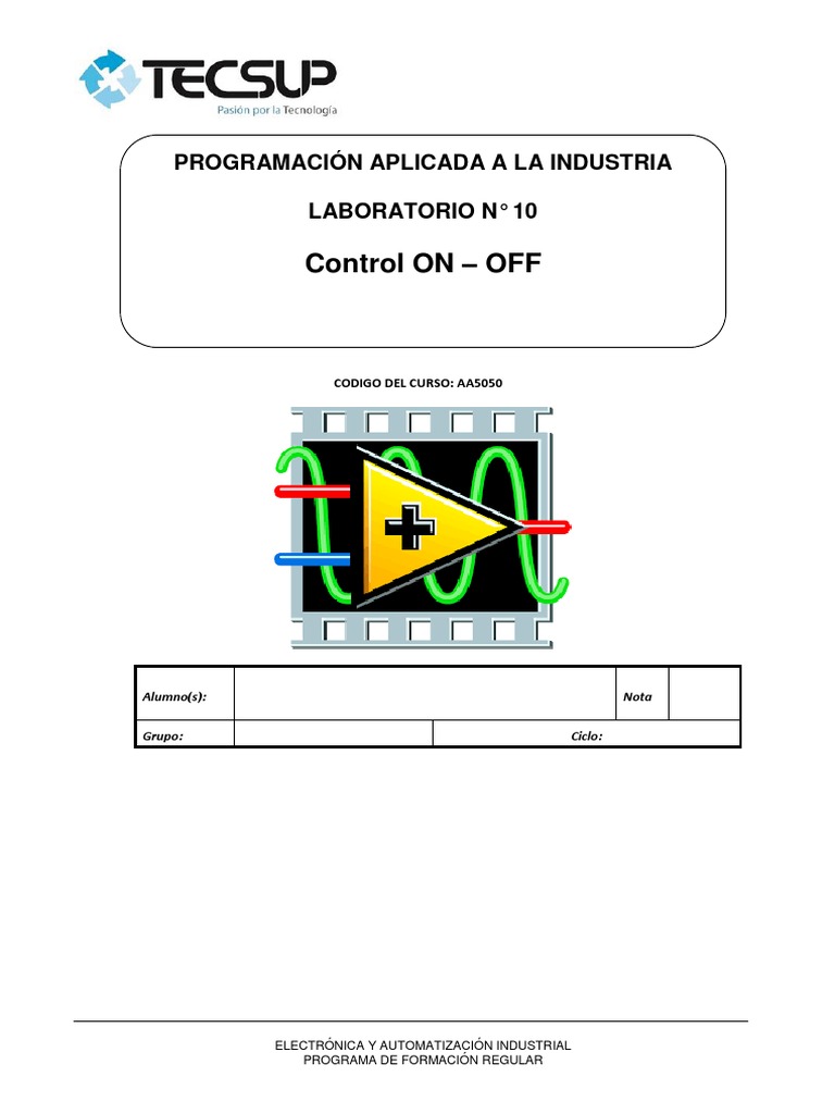 Lab10 Control On Off | PDF | Software | Histéresis
