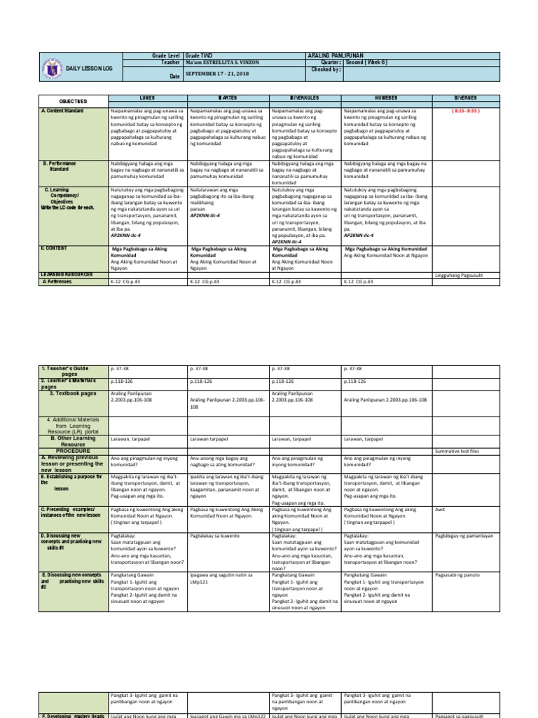 AP 2 DLL q2 Week 6 | PDF